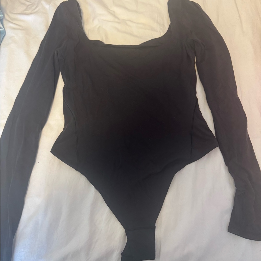 Black Long Sleeve Lululemon Bodysuit